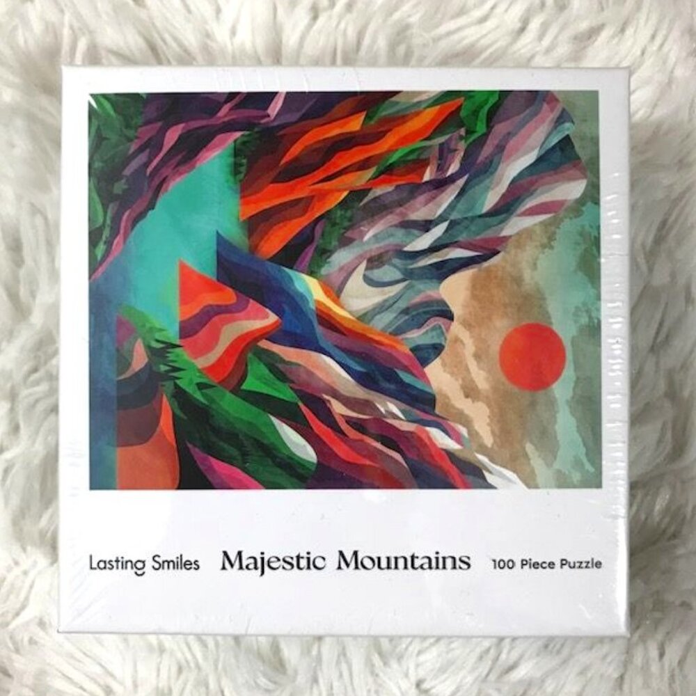 Lasting Smiles Majestic Mountains by Mojca Dolinar 100 Piece Puzzle